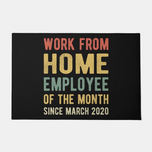 I月の在宅勤務 ドアマット (正面)