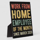 I月の在宅勤務 フォトプラーク (側面)