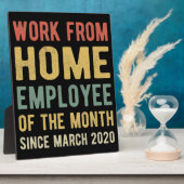 I月の在宅勤務 フォトプラーク (側面)