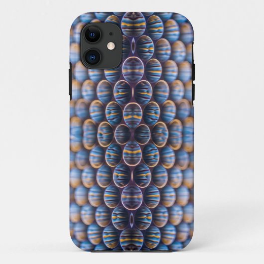 I未来抽象芸術ハニカム付き電話ケース Case-Mate iPhoneケース (裏面)