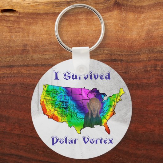 I極生き延び渦 キーホルダー (正面)