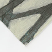 I樺の木の行 フリースブランケット (角)