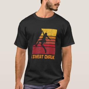 I汗チョークグラフィック岩の登山Cl Tシャツ