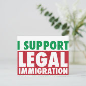 I法的移民を支援する ポストカード (スタンド正面)