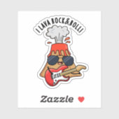 I溶岩とロール火山おもしろいのプン シール (シート)