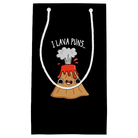 I溶岩プンス地おもしろい質の火山プンダーク スモールペーパーバッグ (正面)