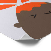 I溶岩ユーかわいい火山 ポスター (角)