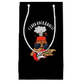 I溶岩及びロール火山プおもしろいン暗黒BG スモールペーパーバッグ (正面)