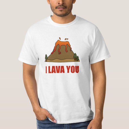 I溶岩火山 Tシャツ (正面)