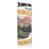 I牽引：トラック、キャンパー、山の知識 タンブラー (回転右)