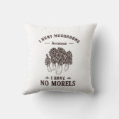 I狩りキノコNoモレルズハンおもしろいターパン クッション (裏面)