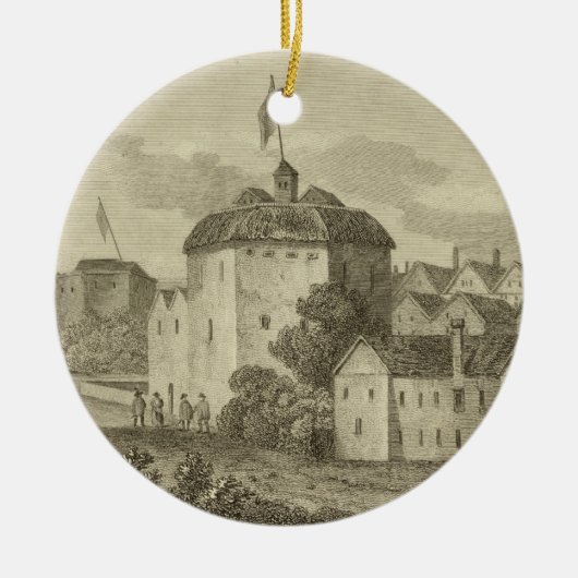 i現われたようにBanksideの地球の劇場 セラミックオーナメント (正面)