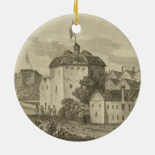 i現われたようにBanksideの地球の劇場 セラミックオーナメント (裏面)