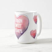 I甘教えいハートスヴァレンティーズの日ドーピング文字マグ コーヒーマグカップ (正面右)