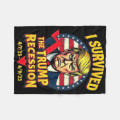 I生き延び億万長者の不景気4725-4925 Tru フリースブランケット (正面(横))