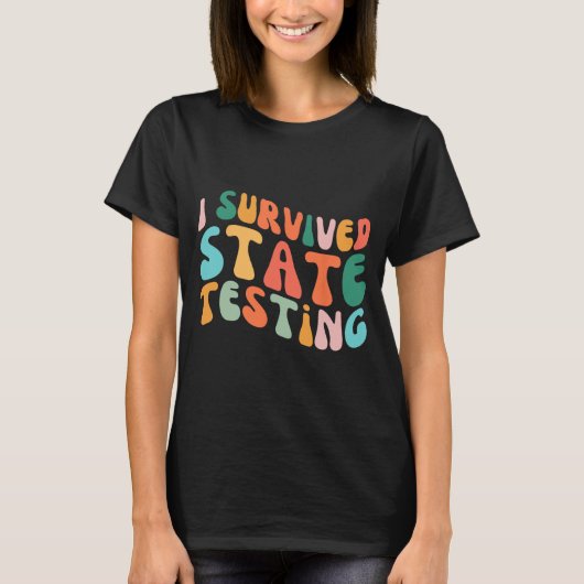 I生き延び州試験デザイン学生州試験 Tシャツ (正面)