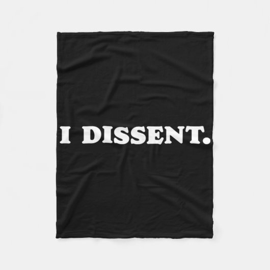 I異議を唱えるおもしろいレジストのミニマルデザイン1 フリースブランケット (正面)