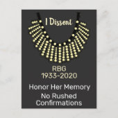 I異議申し立てRBGの急ぎの確認なし ポストカード (正面)