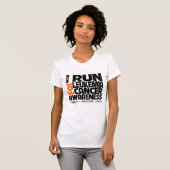 I白血病の蟹座の認識度のために走られて Tシャツ (正面フル)