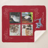 I盗むハートカスタム写真 シェルパブランケット (正面(横))