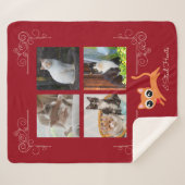 I盗むハートカスタム写真 シェルパブランケット (正面(横))