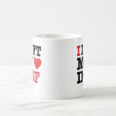 I私のハートを残しました コーヒーマグカップ (中央)