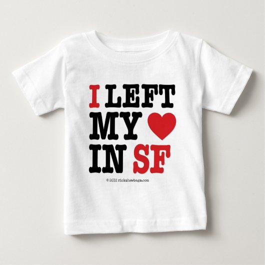 I私のハートを残しました ベビーTシャツ (正面)