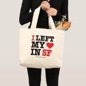 I私のハートを残しました ラージトートバッグ (正面(商品))