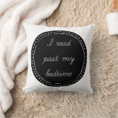 I私の就寝時間の装飾用クッションを過ぎて読まれて クッション (ブランケット)