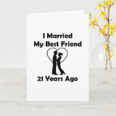 I私の親友21年前に結婚した カード (黄色い花)