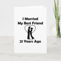 I私の親友21年前に結婚した