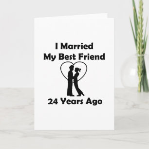 I私の親友24年前に結婚した カード