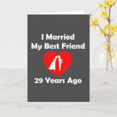 I私の親友29年前に結婚した カード (黄色い花)