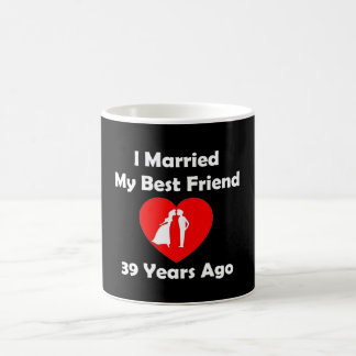 I私の親友39年前に結婚した コーヒーマグカップ
