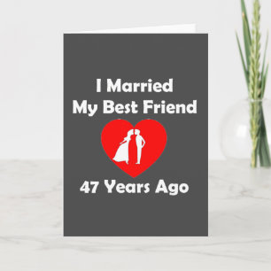 I私の親友47年前に結婚した カード