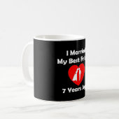 I私の親友7年前に結婚した コーヒーマグカップ (正面左)