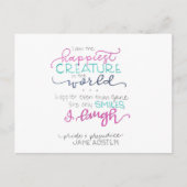 I笑い – プライド&偏見 ポストカード (正面)