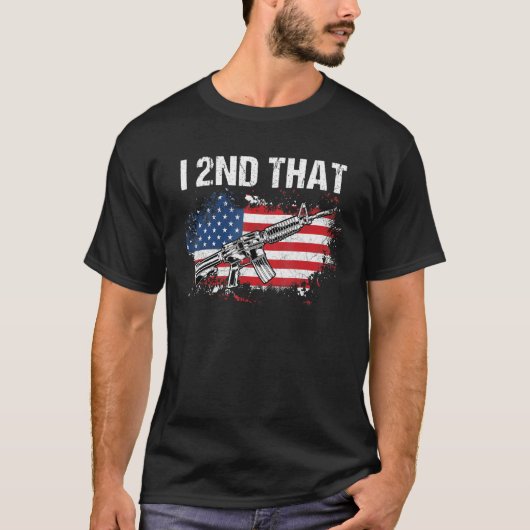 I第2回その第2改正プロ銃 – AR-15アメリカ人 Tシャツ (正面)