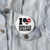 I米国旗のハートドナルド・トランプ 缶バッジ (インサイチュ)