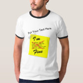 I'素晴らし Post-it Note Tシャツ (正面)