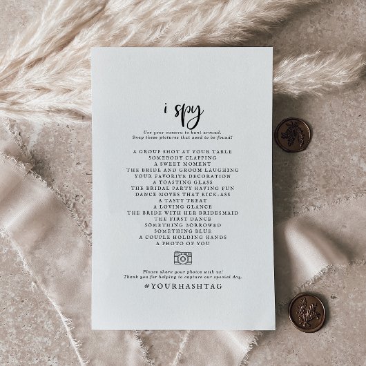 I素朴 Spyの写真結婚スカベンジャー チラシ