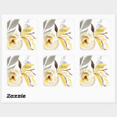 I結婚フローラ結婚式用シール スクエアシール (シート)