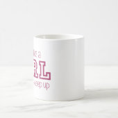 I維持するために女の子のちょうど試みのように走られて コーヒーマグカップ (中央)