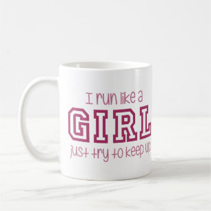 I維持するために女の子のちょうど試みのように走られて コーヒーマグカップ