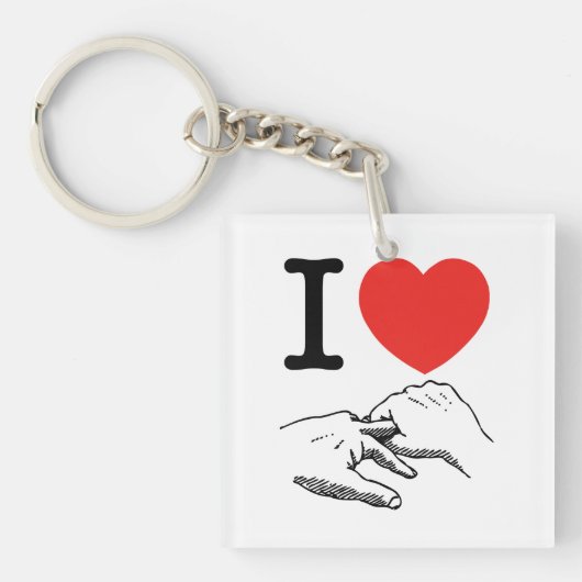 I肛門ハート(愛) キーホルダー (正面)