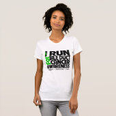 I胆管蟹座の認識度のために走られて Tシャツ (正面フル)