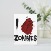 I血のハートのゾンビ ポストカード (スタンド正面)
