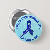 I衣服このリボンをCFSパーソナライズされた認識度用 缶バッジ (正面&裏面)