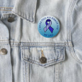 I衣服このALSリボンをパパボタン 缶バッジ (インサイチュ)