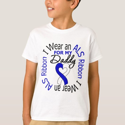 I衣服とALSリボンfor My Daddy Tシャツ (正面)